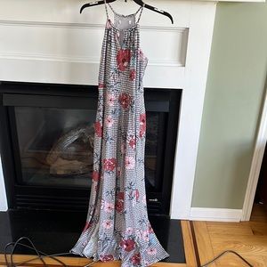 Candies Halter Formal Dress with Flowers in XS